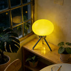 Bauhaus Mid-Century Glass Mushroom Table Lamp Nordic Ins Girls Style Retro Modern Bedroom Bedside Ambient Decor Light