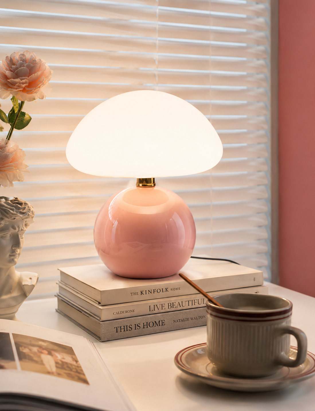 Decorative Glass Mushroom Night Light
