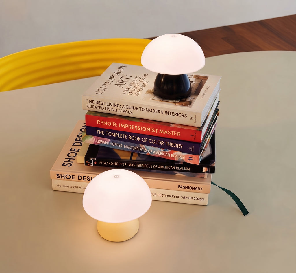 Cute Mushroom LED Table Lamp Touch Dimming USB Charging Night Light